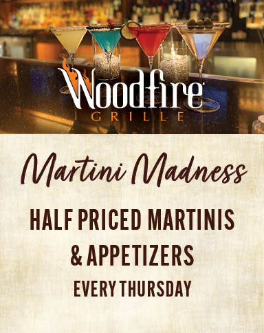 Martini Madness Half Prices Martinis and Appetizers